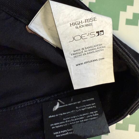 Joe’s Jeans Black High Rise Skinny Size 33 x 29 Minimalist Elevated Basics NWT - Picture 2 of 5